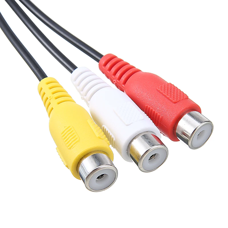 3 5 мм Aux стерео аудио штекер в RCA гнездо Аудио Видео AV адаптер кабель 3RCA шнур|Кабели