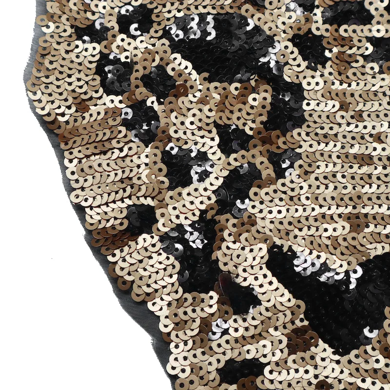 1 шт. большие леопардовые нашивки с блестками для вышивки Стикеры одежды модные