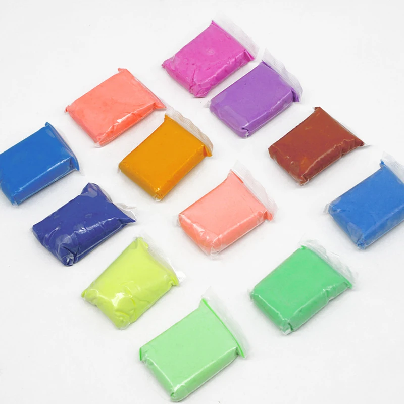 Resin Material Light Clay Modeling Plasticine Polymer Clay Dry Air Super Soft DIY Novelty Mud Clay Non-toxic Educational Toys