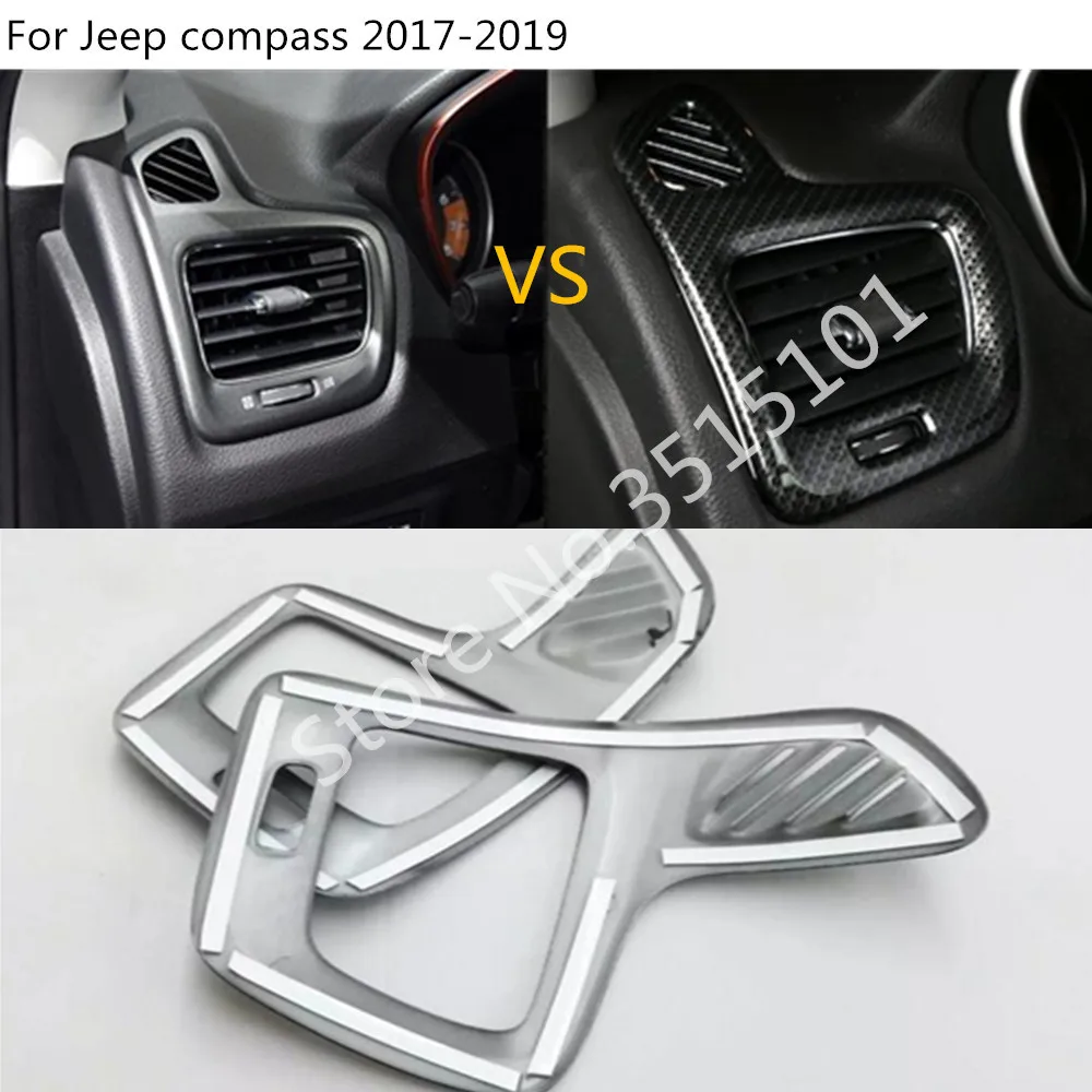 Car Dashboard Front Garnish Frame Bezel Switch Vent Outlet Air Condition Panel Control Trim For Jeep Compass 2017 2018 2019 2020 |