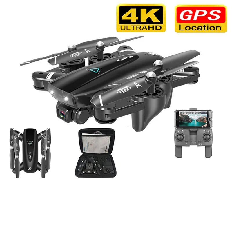 

S167 GPS Drone With Camera 5G RC Quadcopter Drones HD 4K WIFI FPV Foldable Off-Point Flying Photos Video Drone Helicopter Toy
