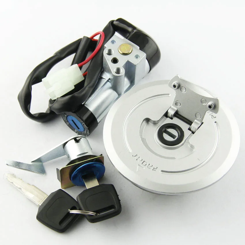 Motorcycle Ignition Switch Fuel Gas Tank Cap Cover Seat Lock Key Set Kit For Honda 35010-KWF-950 CBF125 2009-2013 35010KWF950