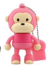Usb 2.0 Usb флеш-накопитель обезьяна мини мультяшный флеш-накопитель 32GB Usb флэш-диск 4GB 8G 16G 64G 128G флеш-карта памяти Флешка 256GB Usb флешка - Цвет: Usb 2.0