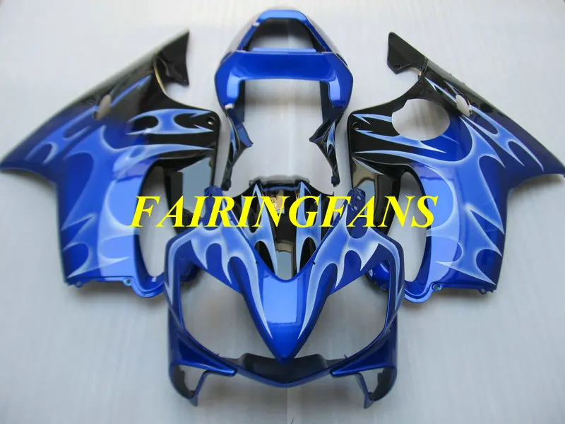 Инжекторный комплект для HONDA CBR600F4I 01 02 03 CBR600 F4i 600F4I 2001 2002 2003 черно-голубые Обтекатели Кузов+ подарки HV22