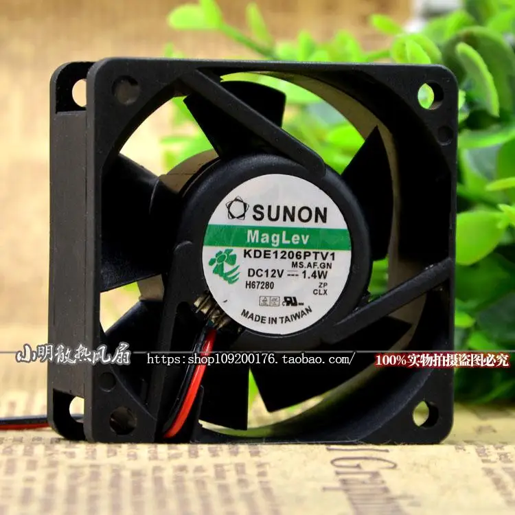 KDE1206PTV1 12V 1,4 W 6 см 6025 защиты электродвигателя Вентилятор охлаждения