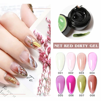 

Japanese Net Red Dirty Gel Nail Polish Special Popular Glaze Glass Varnish Environmental Gelpolish Nails Art Manicure Design DIY