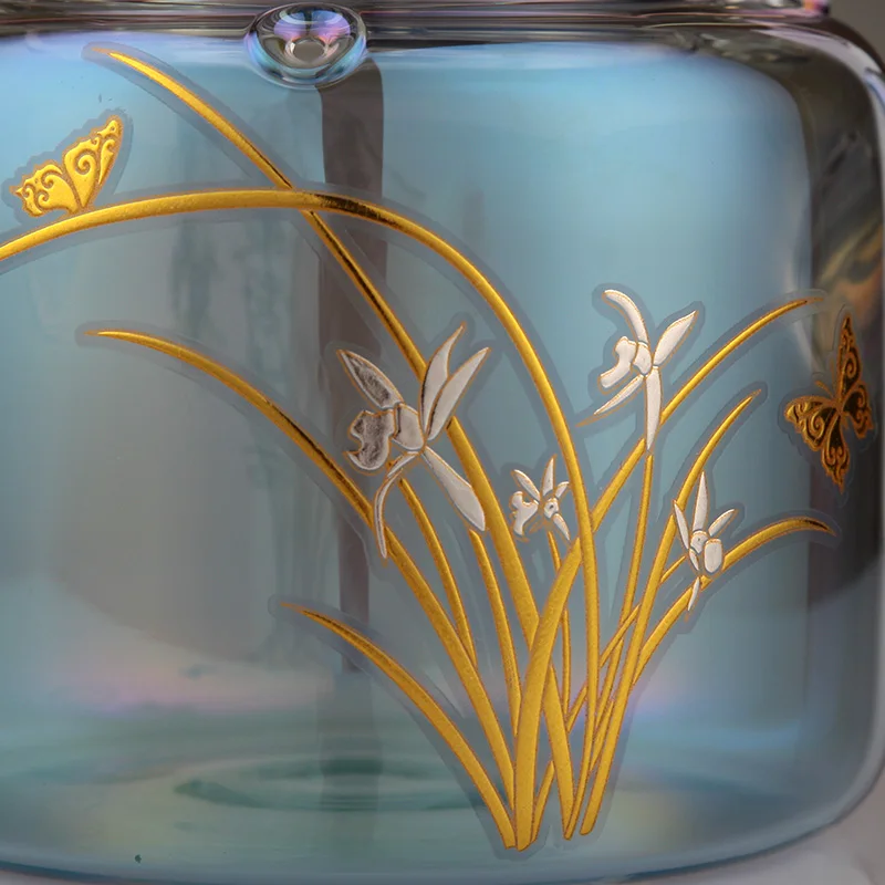 900ml Colorful Heat-resistant glass pot ,High Quality Chinese Kung Fu Teapot,Explosion-proof, heatable,Home kitchen supplies