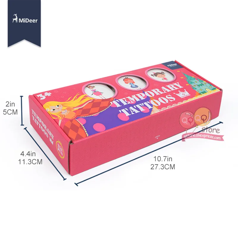 Günstig Kinder Spielzeug Wasserdicht Temporäre Tattoo Nagel Aufkleber kit Kunst Handwerk Set Mädchen Spielzeug Für Kinder Mode MiDeer Geburtstag Party Spiel