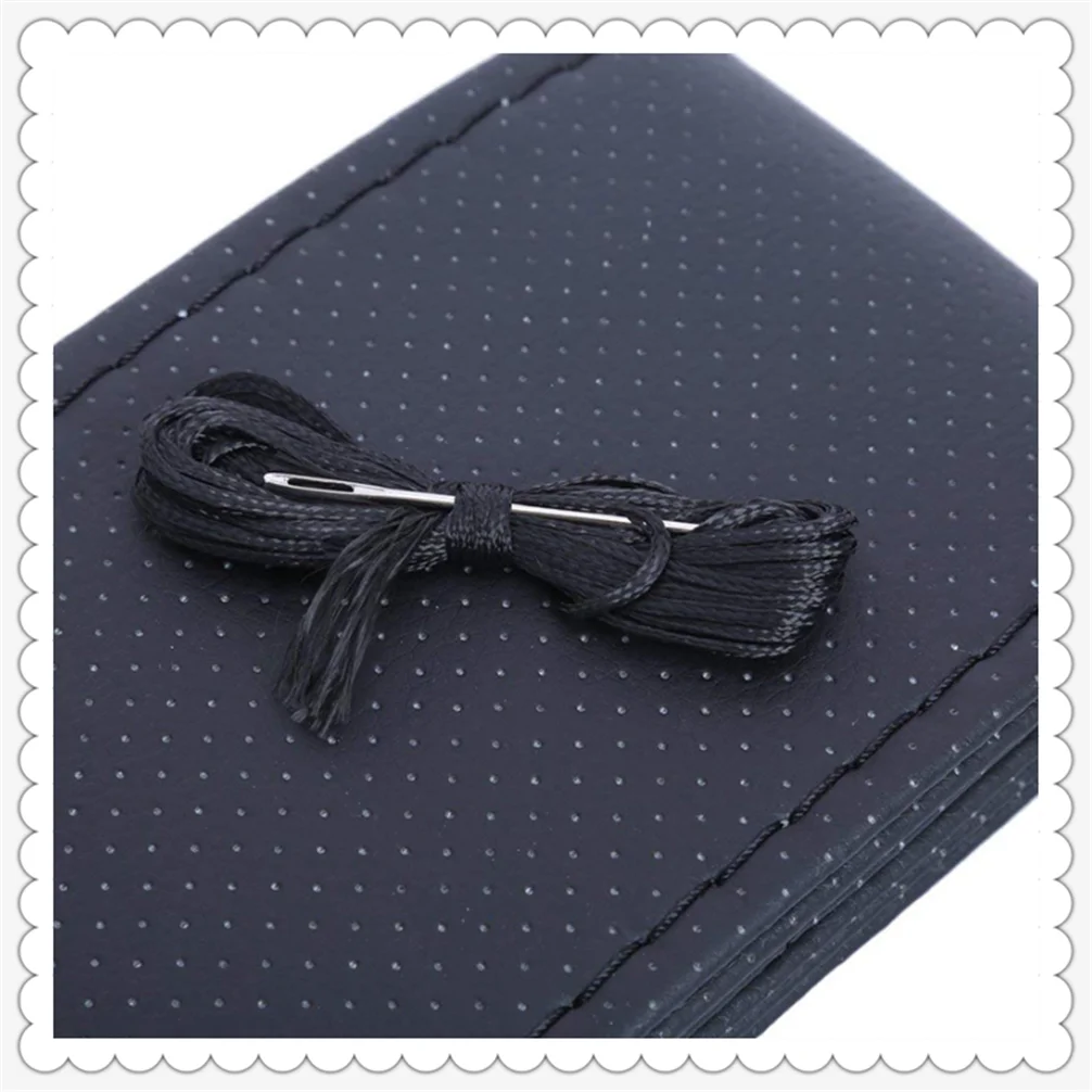 Universal car steering wheel cover artificial leather woven auto parts for Renault Vel Modus Eolab Twizy Twin-Z Twin-Run Symbol