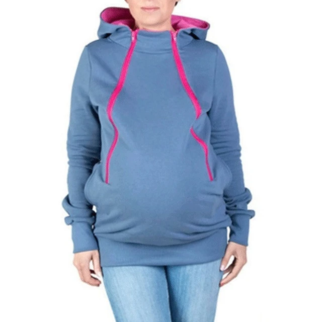 Jersey de lactancia materna para mujer, de alta calidad Sudadera con  capucha, ropa de lactancia informal con pañuelo para el cuello, Invierno -  AliExpress