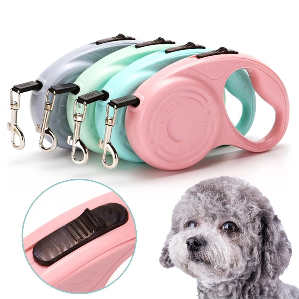 dog collars engraved buckle 3/5M Retractable Dog Leashes Automatic Adjustable Extending Nylon Dogs Leash Rope For Puppy Cats Leash Walking Pet Accessories gps dog collar