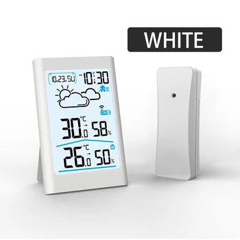 

Vertical Section Weather Station Digital LCD Hygrometer Thermometer Meter Wireless Indoor Outdoor Forecast Sensor Clock Backlit