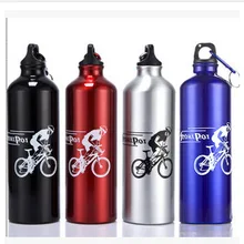 700 велосипедный спортивный походный чайник для езды на велосипеде бутылка для воды отправить карабин [кувшин из алюминиевого сплава]