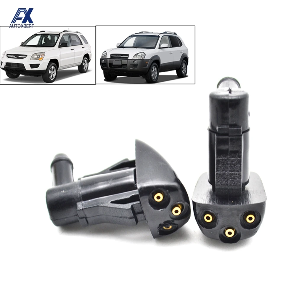 

Pair Front Windshield Water Washer Jet Nozzle For Toyota Prius Corolla Verso AR10 Highlander For KIA Sportage 2005-2010