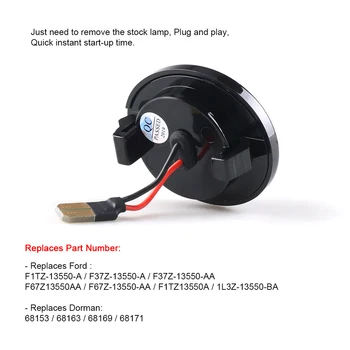 

Car Pickup Truck 9-LED License Plate Lights Lamps 6000K For Ford F250 F350 90-14