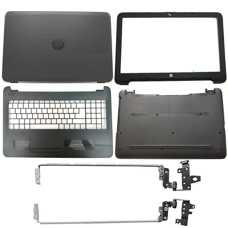 Laptop LCD Cover/Front Bezel/Hinges/Palmrest/Bottom Case For HP 15-AY 15-BA  Series 859511-001 Black 855027-001