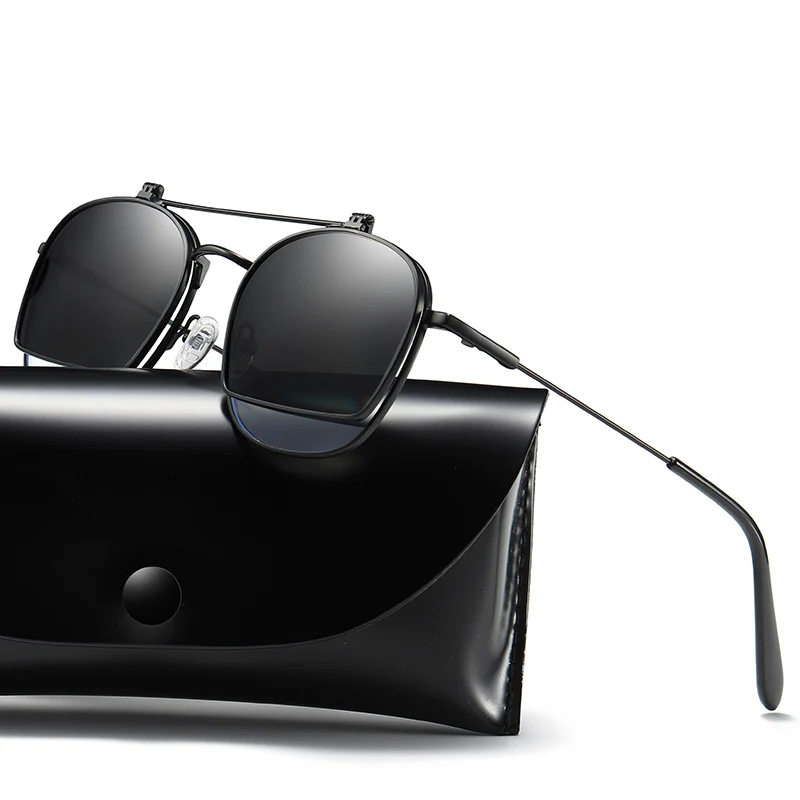 

Clamshell gothique steampunk designer sunglasses shades women men Within the anti blue Rays glasses Half frame polarized sun gla