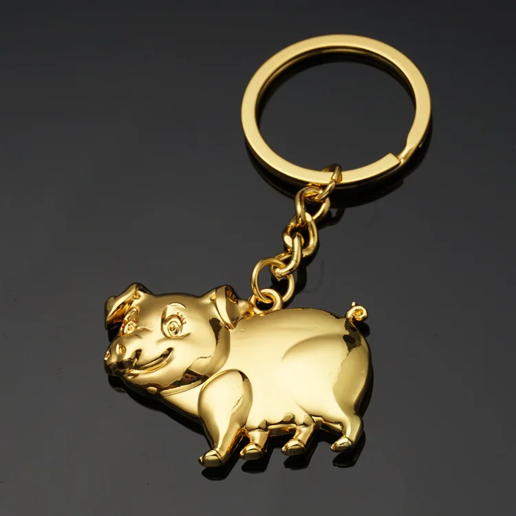 Pig Piggy Keychain Creative Manufacturers Supply of Goods Chinese Zodiac Keychain Company Advertisement Propaganda Gifts