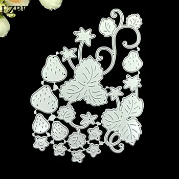 

2019 New 1 Pack Strawberry Leaves Metal Cutting Dies Kscraft Die Cuts for Scrapbooking Card Making Christmas Craft Dies