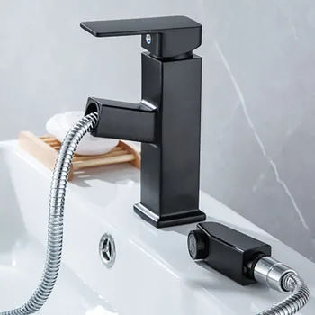 

Faucets Swivel Restroom Shower Room Kitchen Faucets Sinks Rotating Tap Single Hole Handle Swivel Mixer Tap