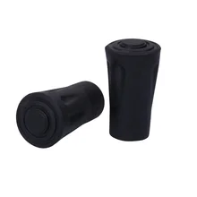 6 шт./компл. открытый Пеший Туризм трости наконечниками протекторы Пеший Туризм полюс Замена черные наконечники со внутренним, вращающимся затвором наконечник протекторы 4 см