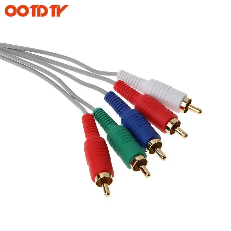 OOTDTY 1,8 m КОМПОНЕНТ 1080P HDTV AV аудио 5RCA кабель-адаптер gamecube для консоль Nintendo Wii дропшиппинг