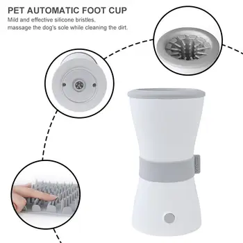 

Pet Dog Pet Paw Cleaner Cup Electric Claw Cup Automatic Pet Massager Cat Paw Cleaner Washer