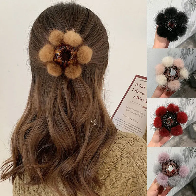 Fashion Horsetail Buckle Hair Clip For Women Girls Colorful Sweet Small