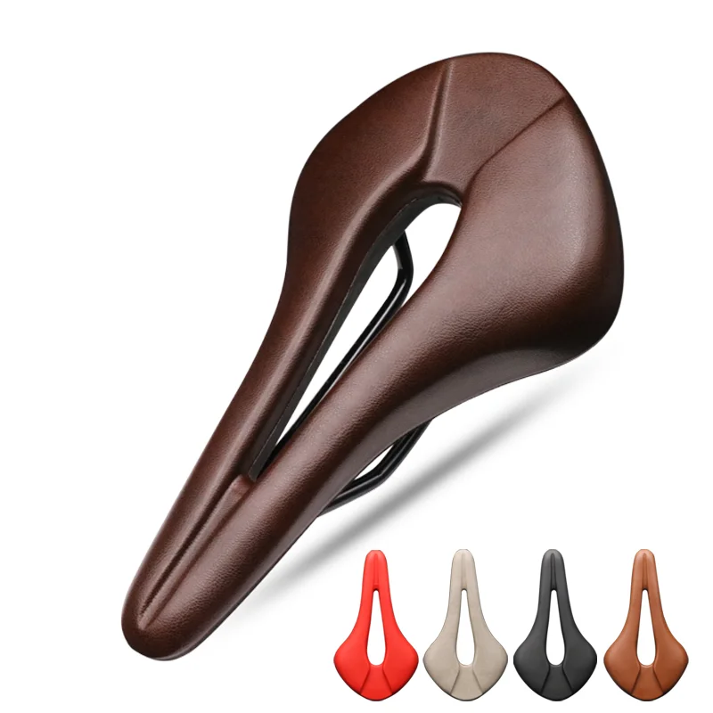 GUIO Comfortable Bike Saddle Mountain Bicycle Seat,Shock Absorbing Waterproof Road Bike Saddle with Breathable Cushion Cover for Road Mountain Cycling MTB 