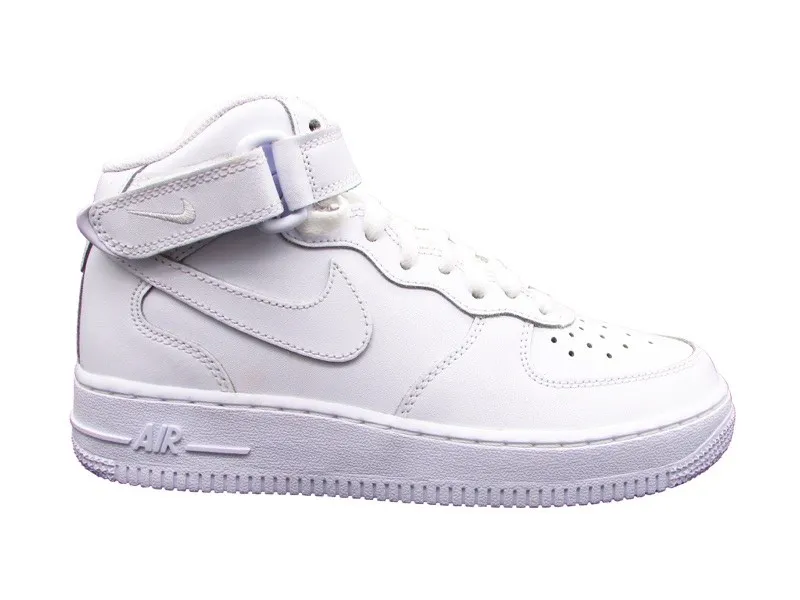 NIKE AIR FORCE 1 MID 07 TOTAL WHITE 