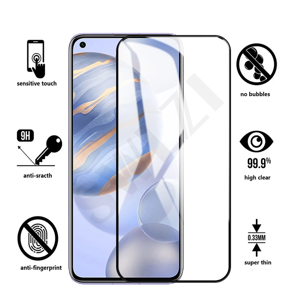 

Для Honor v40 5G вид 40 30 pro plus 30i 30S 20 20i в стиле 20-х г Примечание 10 lite 10i защитная пленка из закаленного высокопрочного стекла для телефона пленка протектора экрана