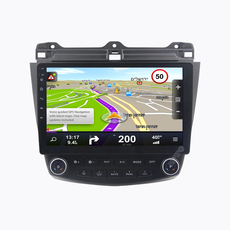 Discount Android 9.0 Headunit Car Stereo Sat Navi For honda Accord 7 2003-2007 accord7 GPS Navi Radio Bluetooth Steering Wheel Control 3