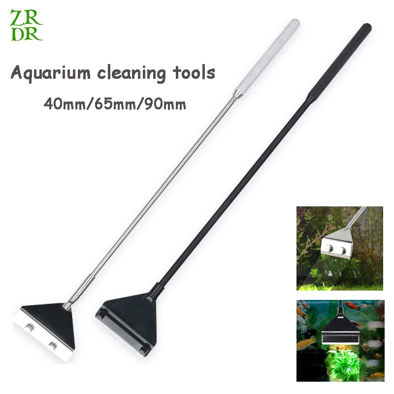 Winin-algas del tanque cuchilla para rascar agua acuática, peces de acuario de acero inoxidable, planta viva, hierba, limpieza, juego de herramientas múltiples