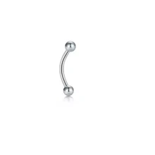  2Pcs 1.2x 6/8mm stainless steel eyebrow Piercing Curved Barbell vertical personality piercing tragus earrings body jewelry 