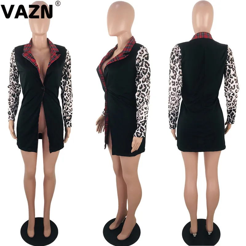 VAZN KSN5076 хит, модные повседневные женские блейзеры, черные женские блейзеры с длинным рукавом в повседневном стиле