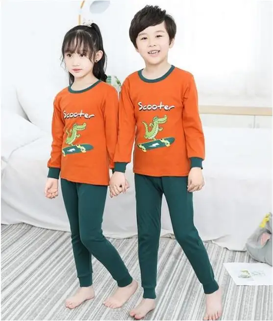 style 10 Детская одежда для сна; детская одежда для сна для мальчиков; зимние хлопковые комплекты для маленьких девочек; Детская домашняя одежда; пижамы для мальчиков; От 2 до 13 лет одежда для подростков - Цвет: style 10