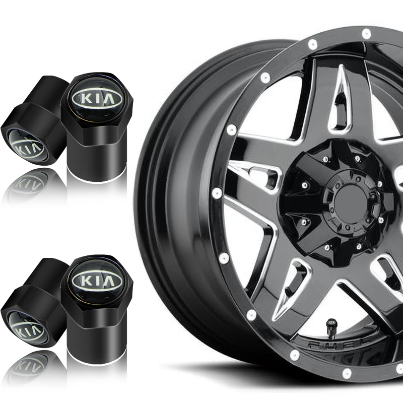 

4pcs New fashion Car-Styling Wheel Tire Parts Valve Stem Caps Cover For KIA K2 K3 K5 Sorento Sportage R Rio Soul cap car styling