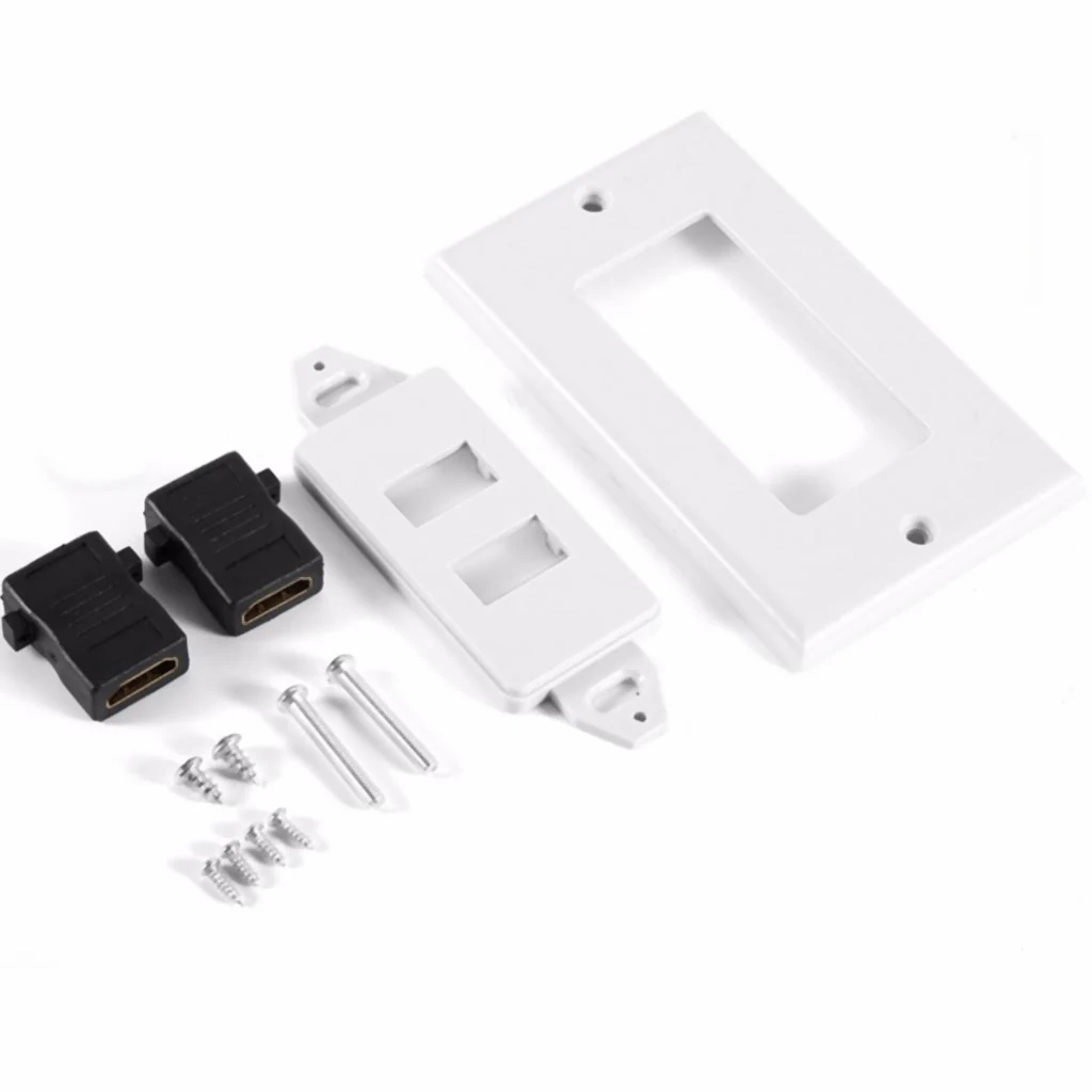 1-port/2-port HDMI настенная облицовочная пластина панель Крышка выход 1080P 4K ARC HDR белый