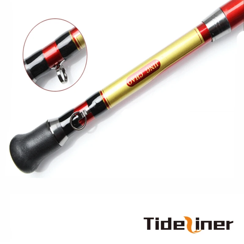 Tideliner 1.8m 2.1m Carbon Fiber Spinning Jigging Boat Trolling Fishing Rod  3 Sections 30-50LB Fishing-Material Pole Cane Tackle