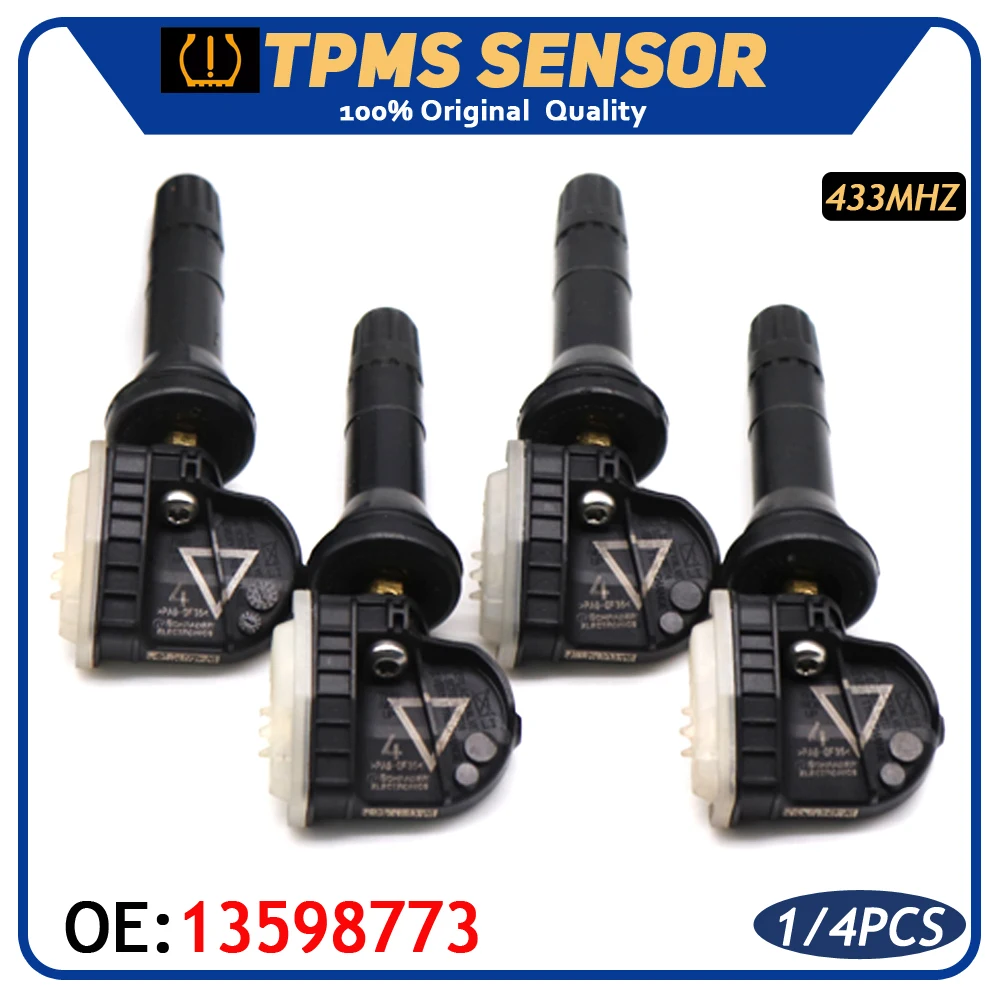 TPMS Датчик давления в шинах Система мониторинга 13598773 для Cadillac CT6 SRX XT5 Chevrolet Aveo Malibu