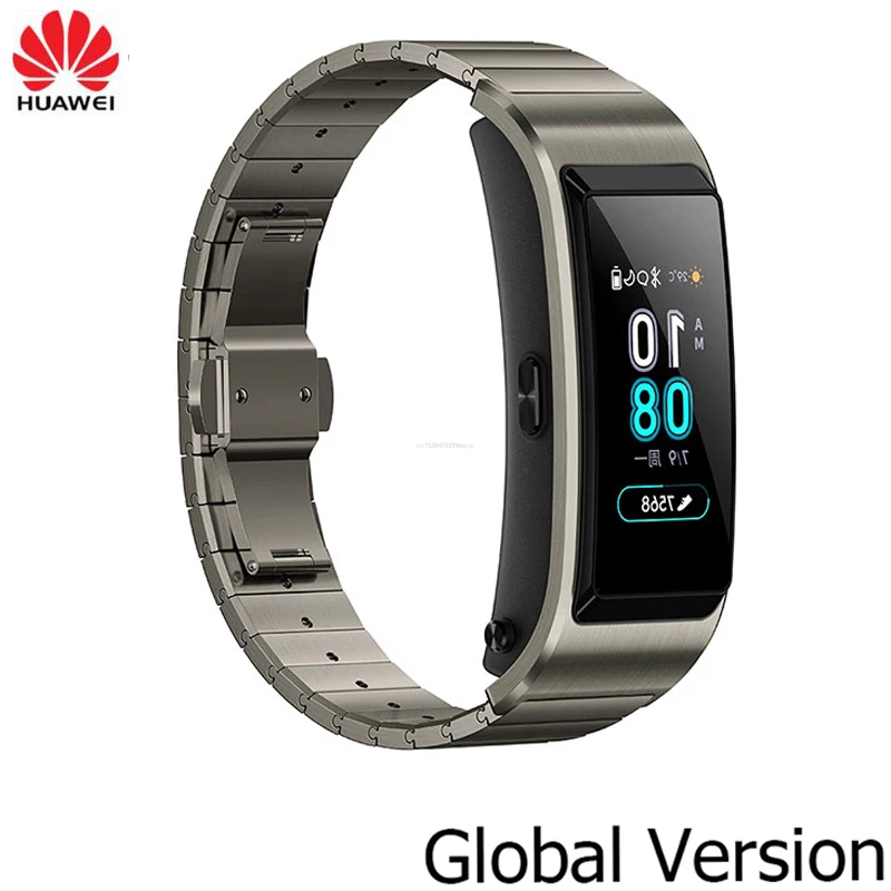 Original Global Huawei Talkband B5 Smart Wristband Bluetooth Headset Sports Bracelet Fitness Smart Tracker Heart Rate Monitoring 2