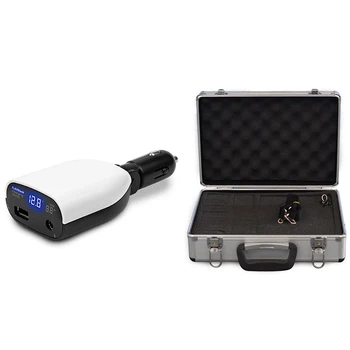 

2Pcs Accessories: 1 Pcs ligent Car Charger Portable Charging & 1 Pcs Universal Transmitter Aluminum alloy Bag Case