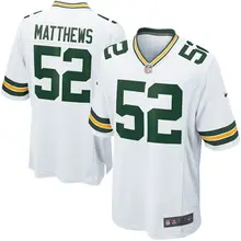 Быстрая Green Bay Высокое качество Мужские упаковщики глина Matthews Джерси