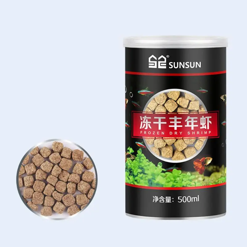 Aquarium Freeze Dried Shrimp Eggs Blocks Tropical Marine Fish Food Nutrition tropical fish food fish food pet food