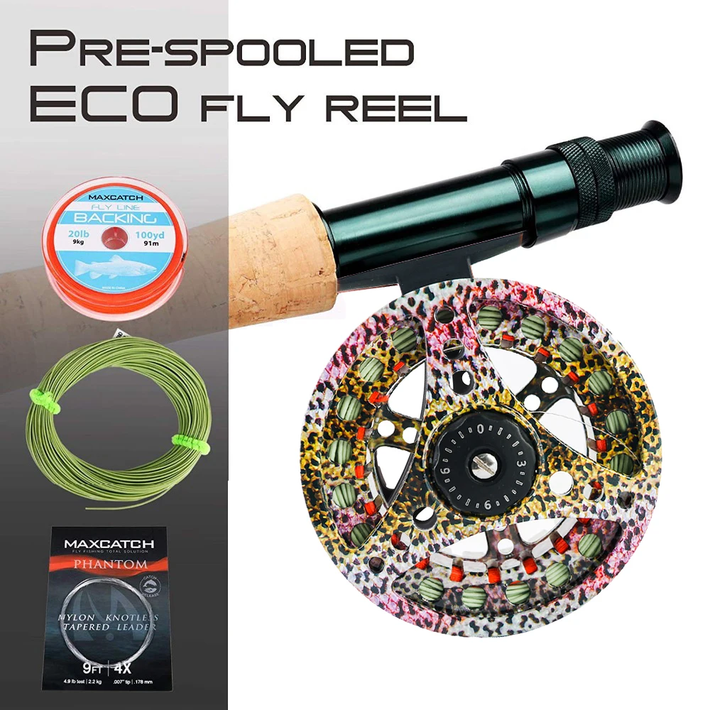 Maximumcatch High Quality ECO 2/3/4/5/6/7/8WT Fly Reel Large Arbor