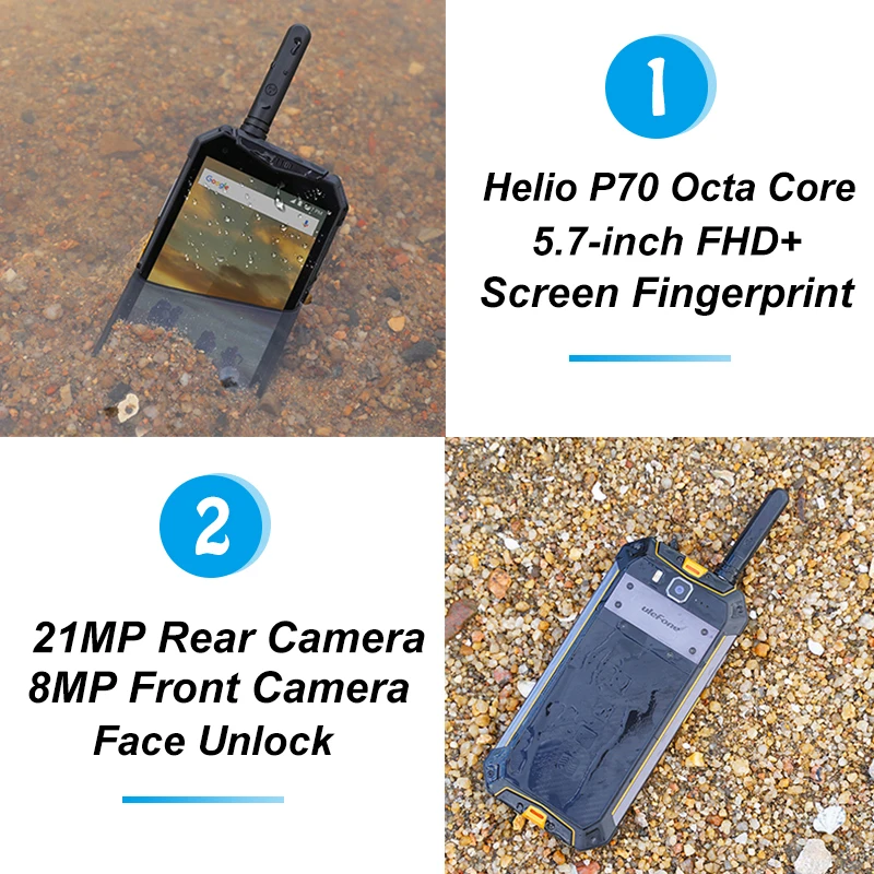  Ulefone Armor 3WT Mobile Phone IP68 Waterproof 10300mAh 5.7
