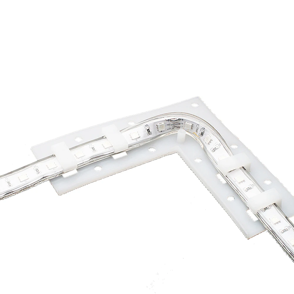 10pcs L Shape Led Strip Holder Solderless For 5050 3528 Ac 220v 110v