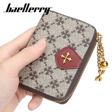 

Women wallet 2020 fashion baellerry new multi-card position organ card bag Korean short wallet zipper old pattern coin purse 931