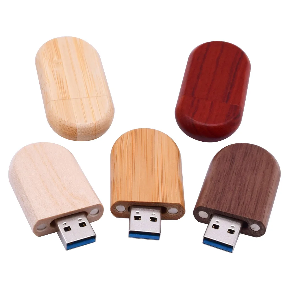 Cle USB 3,0, пять видов деревянной темной флеш-ручки, свадебный подарок, 8 ГБ, 16 ГБ, 64 ГБ, 32 ГБ, фото-палка, милая овальная флешка, логотип «сделай сам»