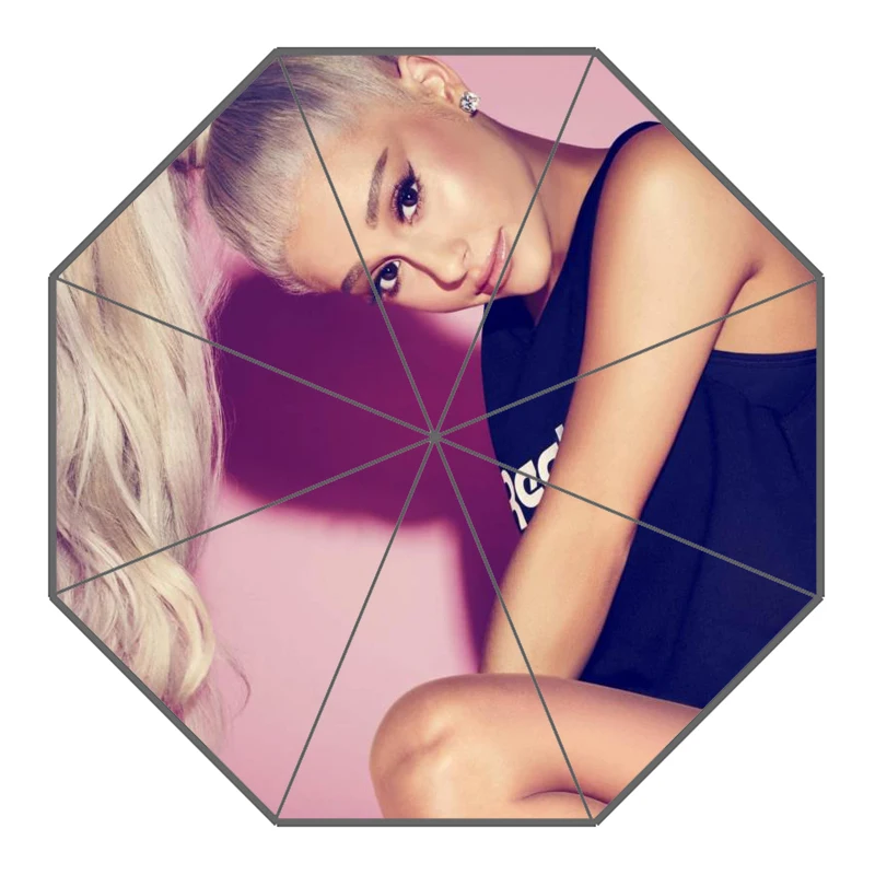 P# Ariana Grande Зонт с принтом на заказ складной зонт от солнца и дождя для путешествий неавтоматический декоративный зонт высокого качества